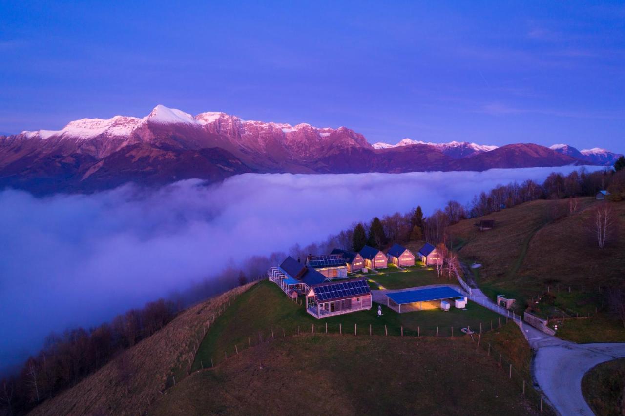 Nebesa Chalets Kobarid Bagian luar foto